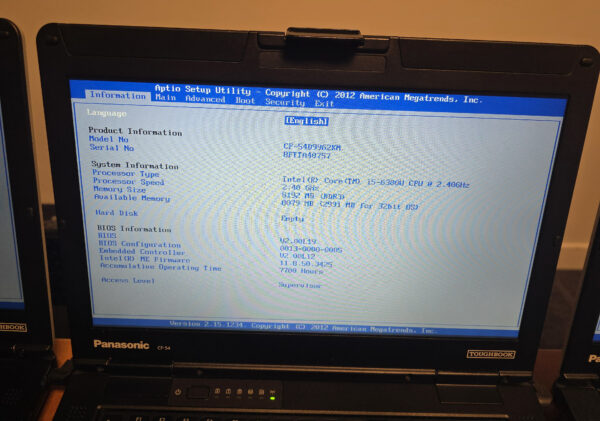 lot of 10x Panasonic CF-54 Toughbook 14" Semi-rugged Laptop i5 6th With Serial Port #2