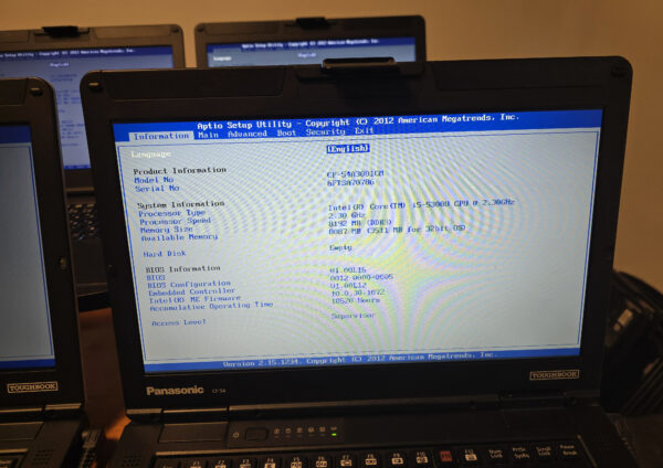 Lot of 30x Panasonic Toughbook CF-54 – Grade A, Intel i5, SSD, Windows 11 Pro