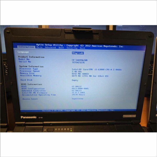 lot of 10x Panasonic CF-54 Toughbook 14" Semi-rugged Laptop i5 6th With Serial Port #3