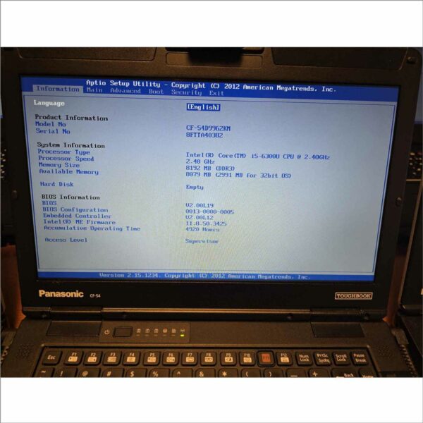 lot of 10x Panasonic CF-54 Toughbook 14" Semi-rugged Laptop i5 6th With Serial Port #3