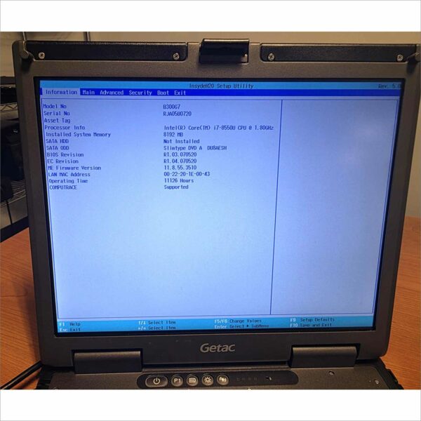lot of 10x Getac B300 G7 i7 8th Gen Win 11 Support, TPM, 8GB, 256GB, BT, Cell