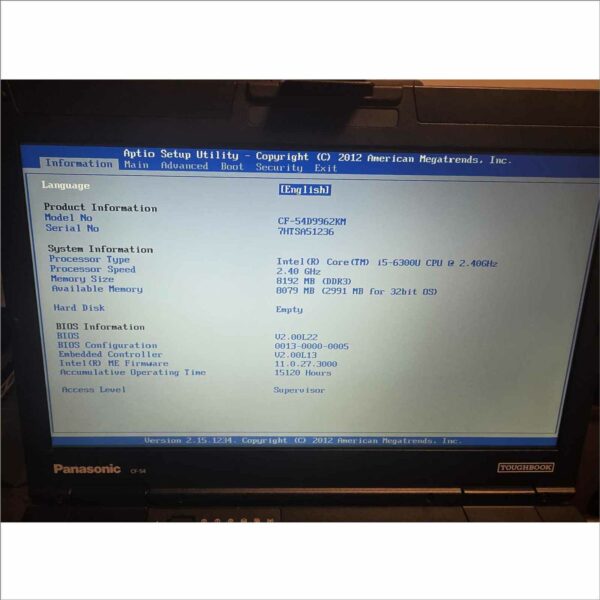 lot of 10x Panasonic CF-54 Toughbook 14" Semi-rugged Laptop i5 6th With Serial Port #3