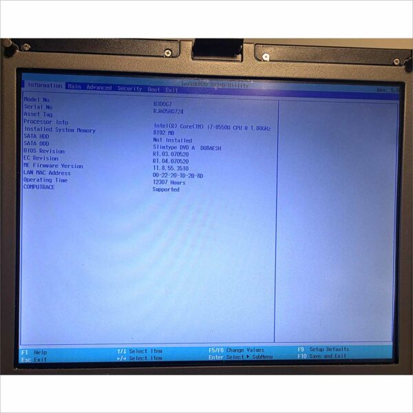 lot of 10x Getac B300 G7 i7 8th Gen Win 11 Support, TPM, 8GB, 256GB, BT, Cell