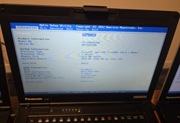 lot of 10x Panasonic CF-54 Toughbook 14" Semi-rugged Laptop i5 6th With Serial Port #2