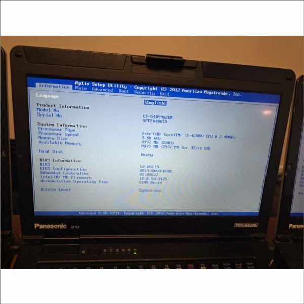 lot of 10x Panasonic CF-54 Toughbook 14" Semi-rugged Laptop i5 6th With Serial Port #3