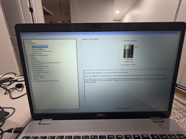 DELL Latitude 5510 laptop i7-10610U 8GB RAM 128GB M.2 SSD Win 11 7M4VR73