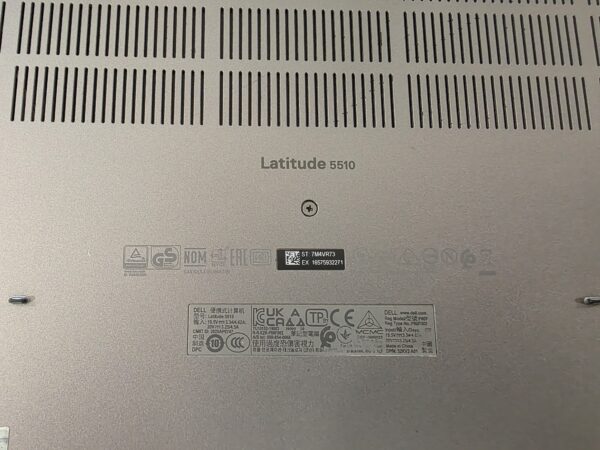 DELL Latitude 5510 laptop i7-10610U 8GB RAM 128GB M.2 SSD Win 11 7M4VR73