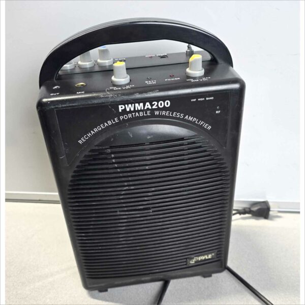 Pyle PWMA200 Portable Wireless PA Amplifier – 80W – Rechargeable – Used