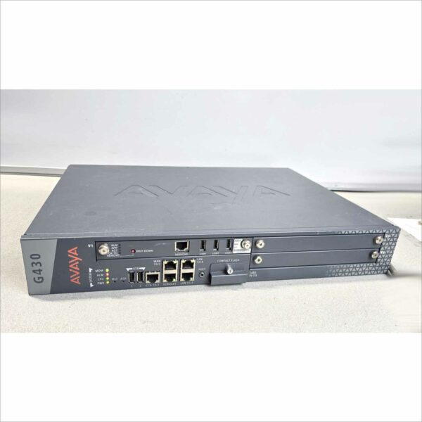 Avaya G430 Media Gateway + S8300D V7 Media Server Module – Voice Gateway – Used
