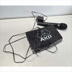 AKG Acoustics WMS40 Pro Wireless Mic System – SR40/SR40S Receiver + HT40 Pro Mic + PSU – 734.600 MHz