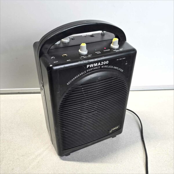 Pyle PWMA200 Portable Wireless PA Amplifier – 80W – Rechargeable – Used