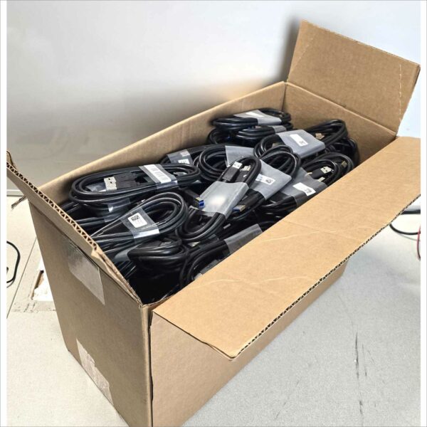 Pallet of Mixed Computer Cables - Power, USB, VGA, DVI, DisplayPort - New & Used