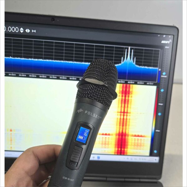 Polsen ULW-16 Set Handheld Wireless Mic & UHF Receiver 16 Channel 584-606MHz