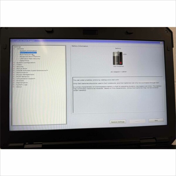 Dell Latitude 5424 Rugged | i3 7th Gen | 8GB RAM | No HDD/Caddy | No Battery Super Clean Bare bone