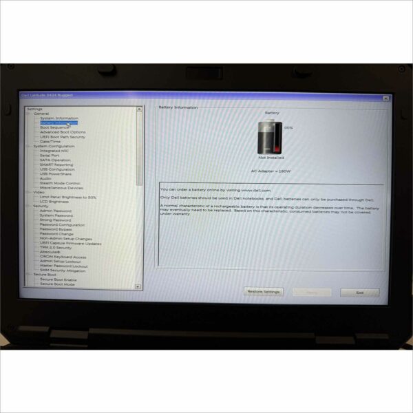Dell Latitude 5424 Rugged | i5 8th Gen | 8GB RAM | No HDD/Caddy | No Battery Super Clean Bare bone