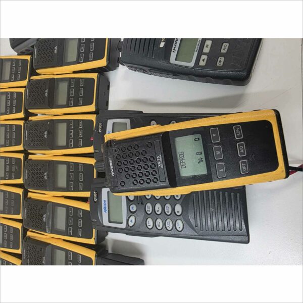 Lot of 60 Harris Radios – XG-75, P7300, P7100ip – Mixed Colors – Tested Working