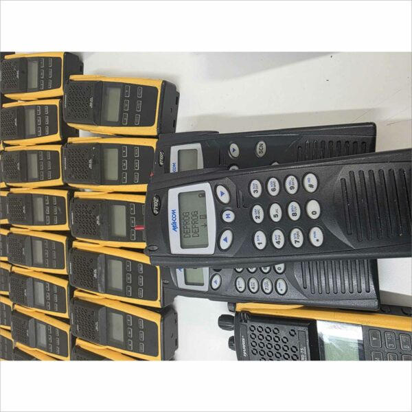 Lot of 60 Harris Radios – XG-75, P7300, P7100ip – Mixed Colors – Tested Working