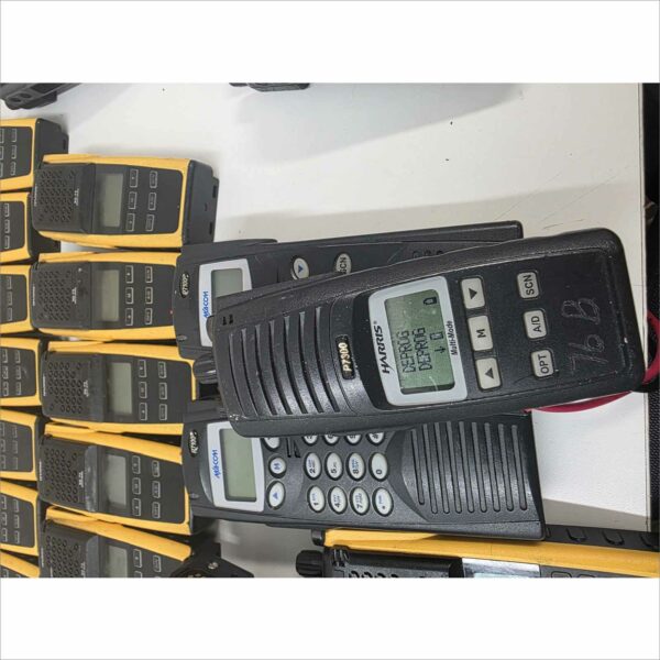 Lot of 60 Harris Radios – XG-75, P7300, P7100ip – Mixed Colors – Tested Working