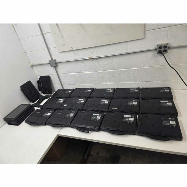 Lot of 20 Panasonic Toughbook Laptops CF-53 & FZ-Q2 Models – Tested BIOS – Batteries Included