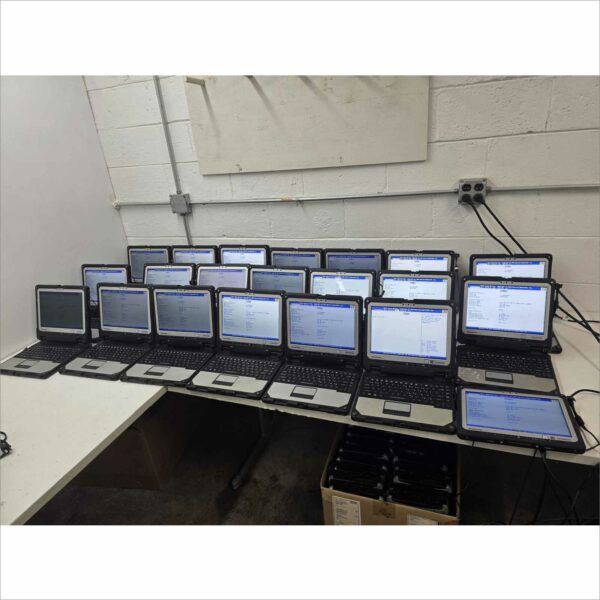 Lot of 21 Panasonic Toughbook CF-33 Detachable Rugged Laptops