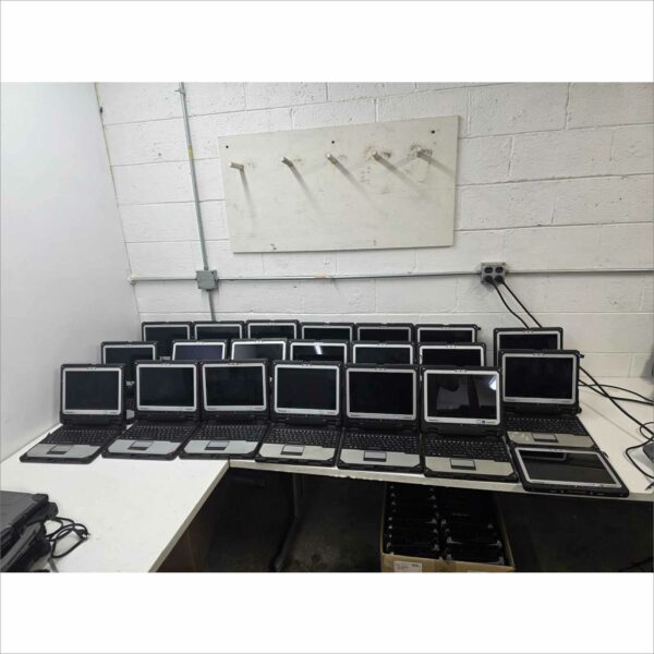 Lot of 21 Panasonic Toughbook CF-33 Detachable Rugged Laptops