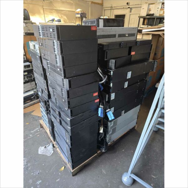Lot of ~100 Mixed UPS Units – APC, CyberPower, Tripp Lite, Orion, Powerware – Tested & Working (No Batteries)
