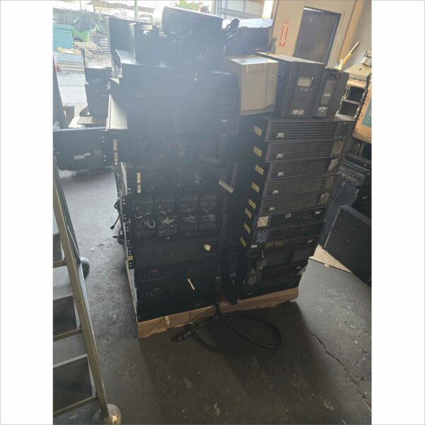 Lot of ~100 Mixed UPS Units – APC, CyberPower, Tripp Lite, Orion, Powerware – Tested & Working (No Batteries)
