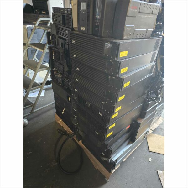 Lot of ~100 Mixed UPS Units – APC, CyberPower, Tripp Lite, Orion, Powerware – Tested & Working (No Batteries)