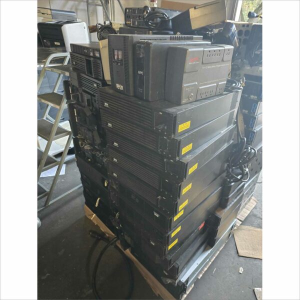 Lot of ~100 Mixed UPS Units – APC, CyberPower, Tripp Lite, Orion, Powerware – Tested & Working (No Batteries)