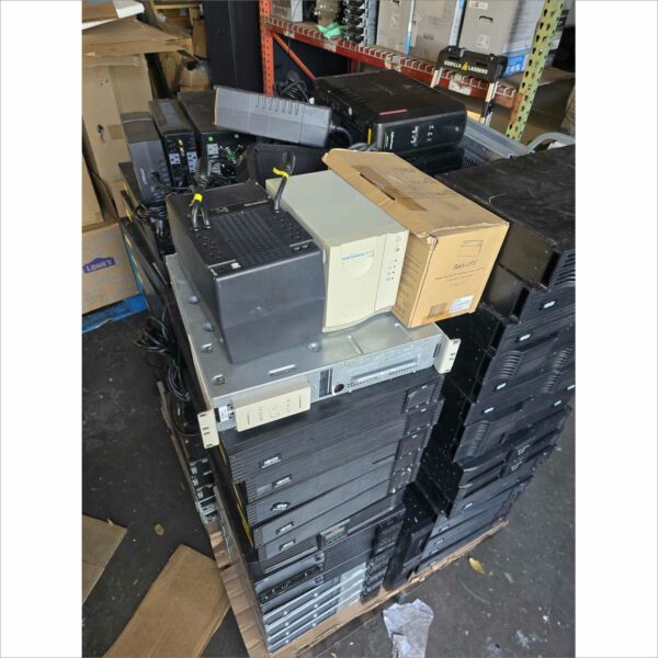 Lot of ~100 Mixed UPS Units – APC, CyberPower, Tripp Lite, Orion, Powerware – Tested & Working (No Batteries)