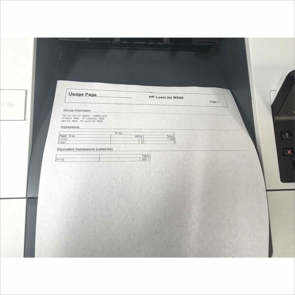 HP LaserJet Entreprise M506 F2A68A Work group Monochrome Printer