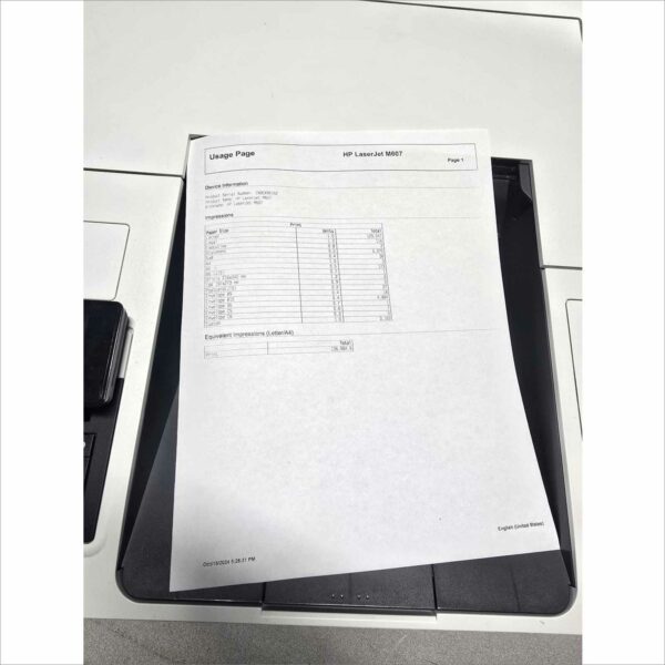 Hp Laserjet Enterprise M607Dn Duplex Monochrome Laser Printer - Ethernet K0Q15A