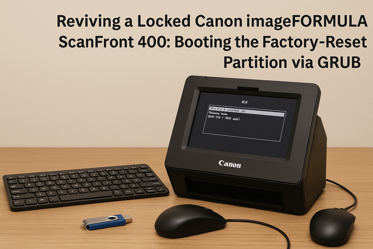 Canon ScanFront 400 中古　通電可　動作は不明　本体と電源のみ Canon Support for imageFORMULA ScanFront 400 CAC/PIV Office