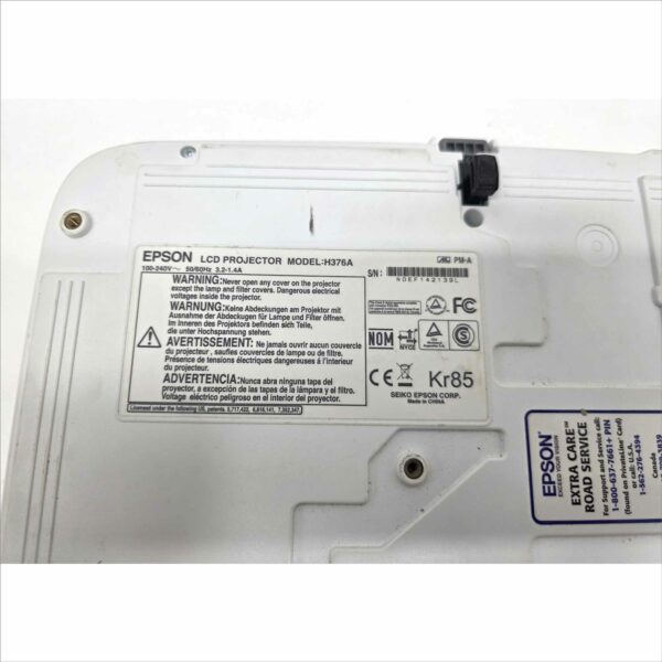 Epson PowerLite S9 H376A SVGA 2500 Lumens 3LCD Projector – 116 Lamp Hours