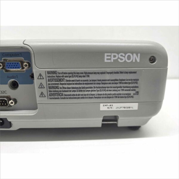 Epson EMP-83 XGA 2200 Lumens 3LCD Projector with Epson Presentation Remote Control Kit – 1656 Lamp Hours