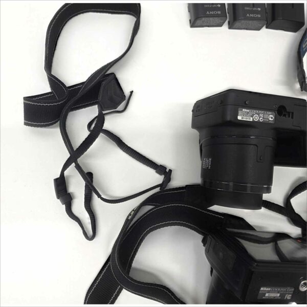 Lot 7 Digital Cameras Kodak Samsung Sony Nikon Coolpix L105/L320 CX6330 S630 E3200 MVC-FD83