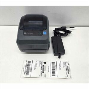 Zebra GX420t Thermal Transfer Barcode Label Printer – USB/Serial/Ethernet W/ Power Supply