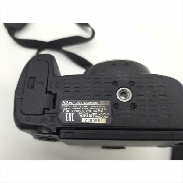 Nikon D5300 Digital Camera 24.2MP WiFi GPS FHD W/ Nikon AF-P DX NIKKOR 18-55mm f/3.5-5.6G - Work Great