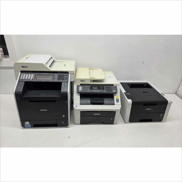 Lot of 3x Brother Printers – HL-3170CDW / MFC-9125CN / MFC-9970CDW – For Parts/Repair