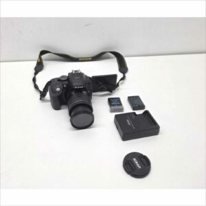 Nikon D5300 Digital Camera 24.2MP WiFi GPS FHD W/ Nikon AF-P DX NIKKOR 18-55mm f/3.5-5.6G - Work Great