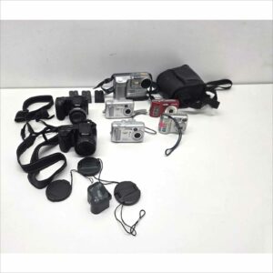 Lot 7 Digital Cameras Kodak Samsung Sony Nikon Coolpix L105/L320 CX6330 S630 E3200 MVC-FD83