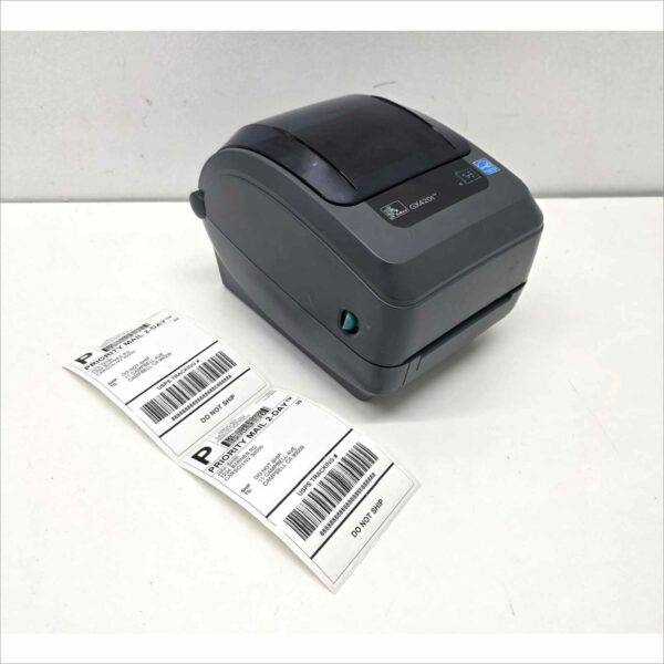 Zebra GX420t Thermal Transfer Barcode Label Printer – USB/Serial/Ethernet W/ Power Supply