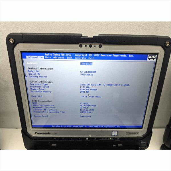 Lot 10x Panasonic Toughbook CF-33 i5 8GB 128GB Barcode Card reader Rugged Laptops