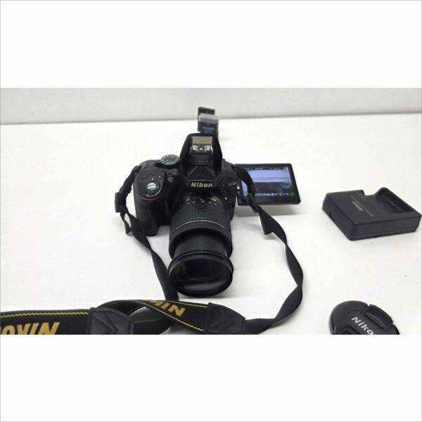 Nikon D5300 Digital Camera 24.2MP WiFi GPS FHD W/ Nikon AF-P DX NIKKOR 18-55mm f/3.5-5.6G - Work Great