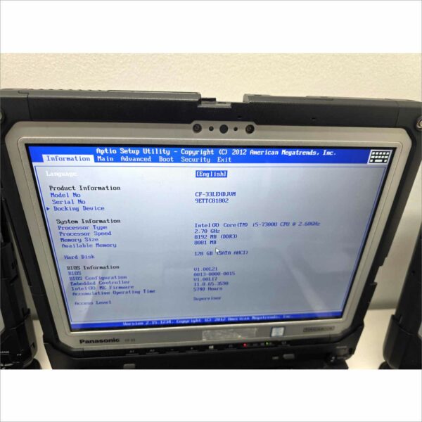Lot 10x Panasonic Toughbook CF-33 i5 8GB 128GB Barcode Card reader Rugged Laptops