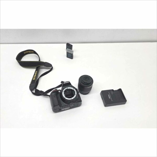 Nikon D5300 Digital Camera 24.2MP WiFi GPS FHD W/ Nikon AF-P DX NIKKOR 18-55mm f/3.5-5.6G - Work Great