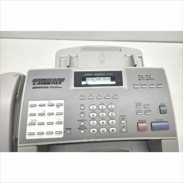 Brother IntelliFax FAX-4100e Business Class Laser FAX, Super G3/33.6Kbps