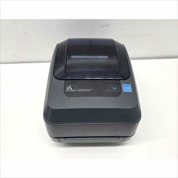 Zebra GX420t Thermal Transfer Barcode Label Printer – USB/Serial/Ethernet W/ Power Supply
