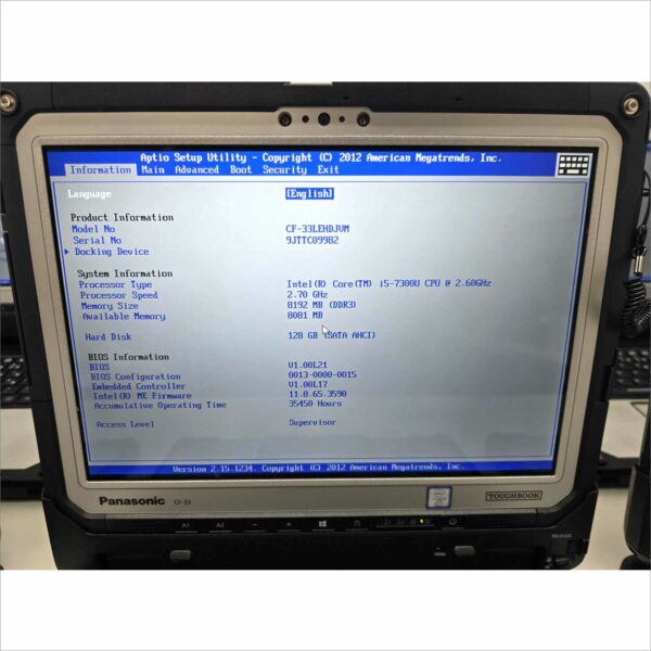 Lot 10x Panasonic Toughbook CF-33 i5 8GB 128GB Barcode Card reader Rugged Laptops