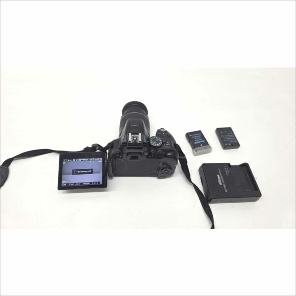 Nikon D5300 Digital Camera 24.2MP WiFi GPS FHD W/ Nikon AF-P DX NIKKOR 18-55mm f/3.5-5.6G - Work Great